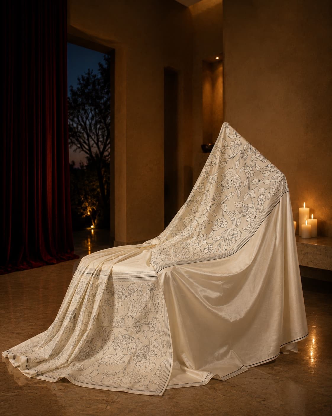 NOOR 01 arranged drape view