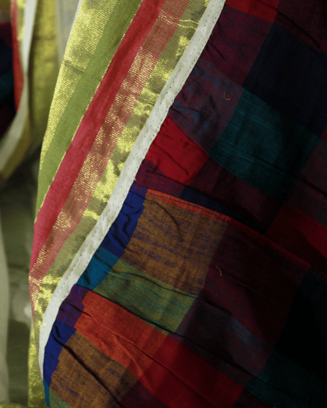 RAGA 02 detail 2 showing the textile surface and drape