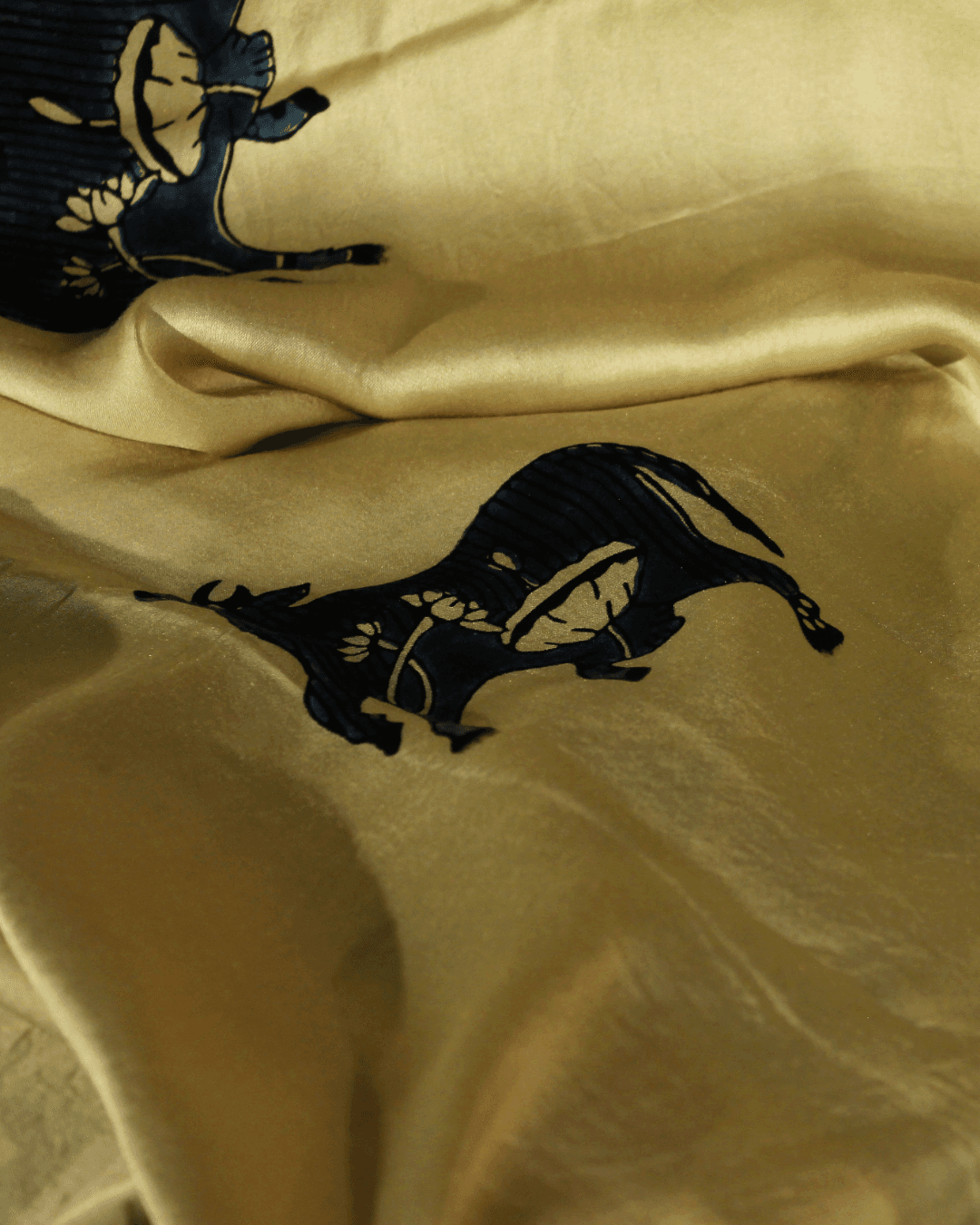 RAGA 04 detail 2 showing the textile surface and drape