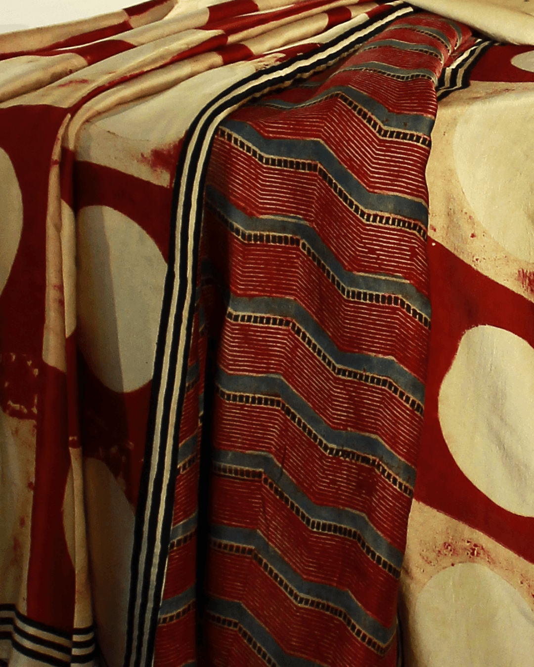 RAGA 04 detail 3 showing the textile surface and drape