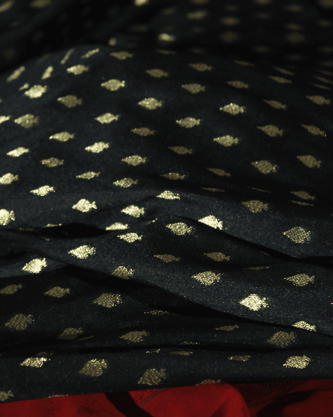 RAGA 05 detail 2 showing the textile surface and drape
