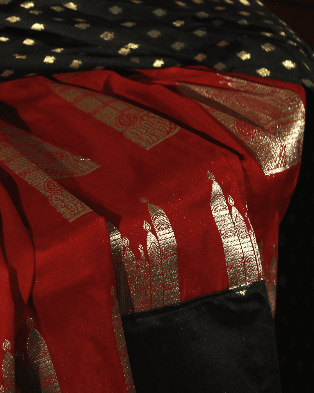 RAGA 05 detail 3 showing the textile surface and drape