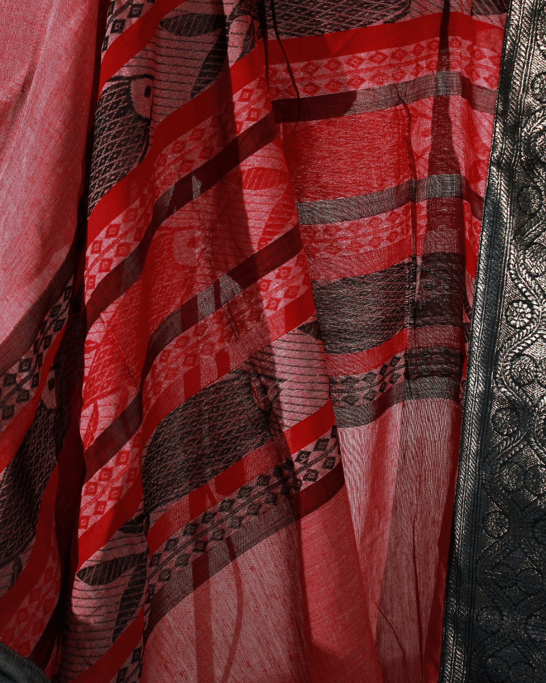 RAGA 06 detail 2 showing the textile surface and drape